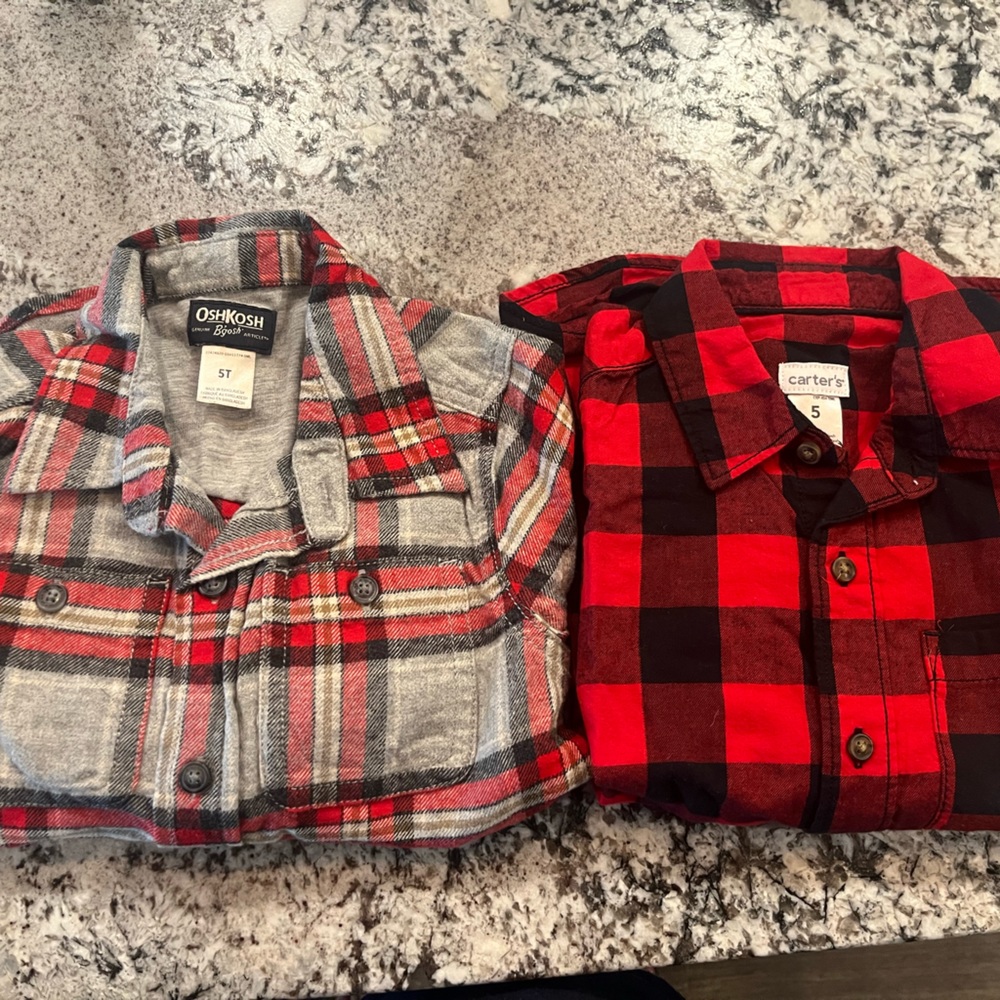 Size 5 Carters/OshKosh Shirts